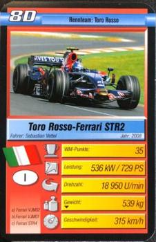 2010 Super Trumpf - Ravensburger Pole Position #8D 2008 Toro Rosso-Ferrari STR2 Front