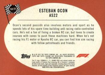 2022 Topps Chrome Formula 1 - 1968 Topps Hot Rods #T68-EO Esteban Ocon Back