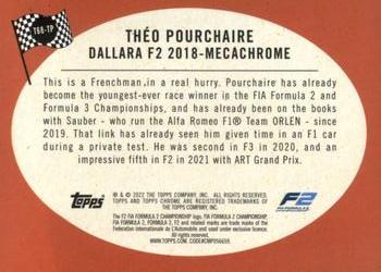 2022 Topps Chrome Formula 1 - 1968 Topps Hot Rods #T68-TP Théo Pourchaire Back