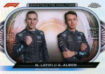 2022 Topps Chrome Formula 1 - Constructors Coalition #CC-WR Nicholas Latifi / Alexander Albon Front