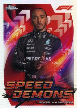 2022 Topps Chrome Formula 1 - Speed Demons #SD-LH Lewis Hamilton Front