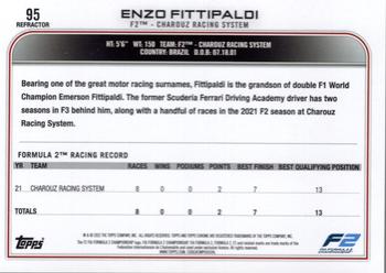 2022 Topps Chrome Formula 1 - Refractor #95 Enzo Fittipaldi Back