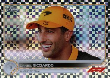 2022 Topps Chrome Formula 1 - Checker Flag #38 Daniel Ricciardo Front