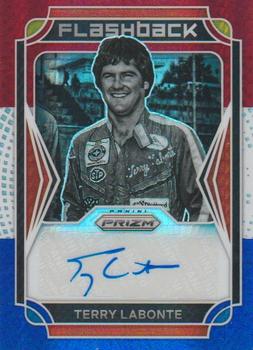 2022 Panini Prizm - Flashback Autographs Hyper Prizm Red White and Blue #FA-TL Terry Labonte Front