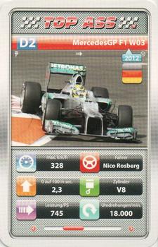 2018 TOP ASS Formel 1 - Altenburger #D2 Nico Rosberg - 2012 MercedesGP W03 Front