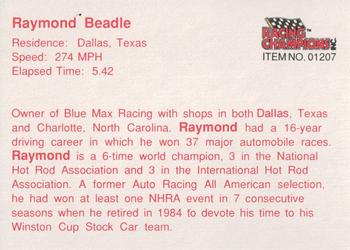 1989 Racing Champions Funny Car #01207 Raymond Beadle Back