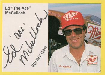 1989 Racing Champions Funny Car #01211 Ed McCulloch Front