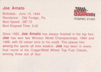 1989 Racing Champions Dragster #01303 Joe Amato Back