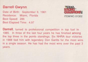 1989 Racing Champions Dragster #01302 Darrell Gwynn Back