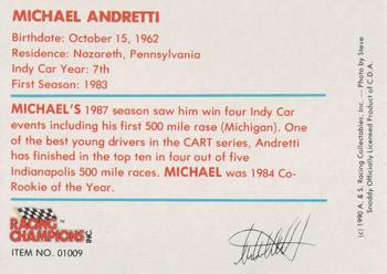 1989-92 Racing Champions Indy Car #01009 Michael Andretti Back
