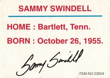 1993 Racing Champions World Of Outlaws #03504 Sammy Swindell Back