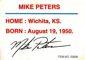 1993 Racing Champions World Of Outlaws #03506 Mike Peters Back