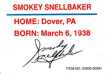 1993 Racing Champions World Of Outlaws #03500-03561 Smokey Snellbaker Back