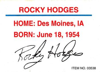 1994 Racing Champions World Of Outlaws #03538 Rocky Hodges Back