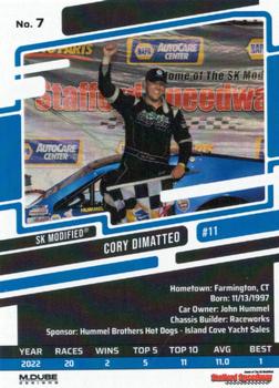 2023 Stafford Speedway Weekly Drivers of 2022 #7 Cory DiMatteo Back