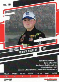 2023 Stafford Speedway Weekly Drivers of 2022 #16 Andrew Molleur Back