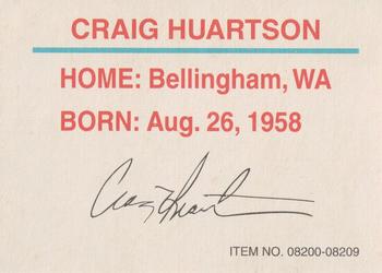 1995 Racing Champions SuperTruck Series #08200-08209 Craig Huartson Back