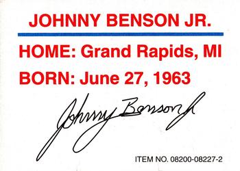 1995 Racing Champions SuperTruck Series #08200-08227-2 Johnny Benson Jr. Back