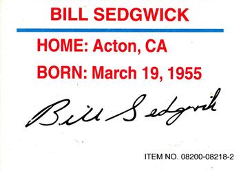 1995 Racing Champions SuperTruck Series #08200-08218-2 Bill Sedgwick Back