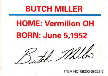 1995 Racing Champions SuperTruck Series #08200-08228-2 Butch Miller Back