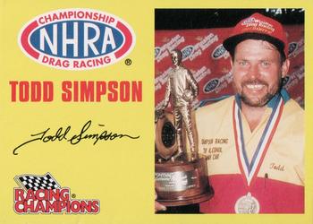 1996 Racing Champions NHRA Funny Car #08500-09832 Todd Simpson Front