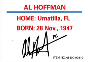 1996 Racing Champions NHRA Funny Car #08500-09810 Al Hofmann Back
