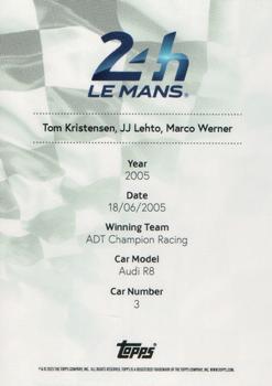 2023 Topps 24H of Le Mans Poster Art #NNO Le Mans Poster Art 2005 Back