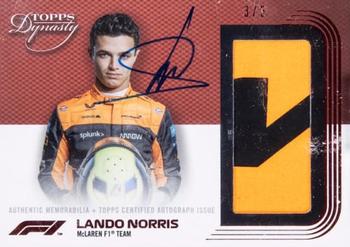 2022 Topps Dynasty Formula 1 - Dynasty Autograph Patch Red #DAP-LNIIII Lando Norris Front
