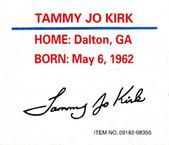 1997 Racing Champions Mini Craftsman Truck #09812-08355 Tammy Jo Kirk Back