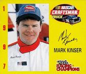 1997 Racing Champions Mini Craftsman Truck #09812-08356 Mark Kinser Front
