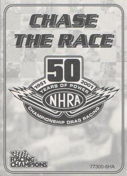 2001 Racing Champions NHRA #77300-6HA Jim Epler Back