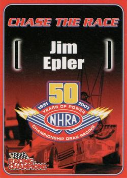 2001 Racing Champions NHRA #77300-6HA Jim Epler Front