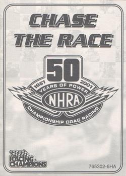 2001 Racing Champions NHRA #765302-6HA Kenny Bernstein Back
