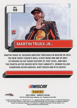 2023 Donruss #58 Martin Truex Jr. Back