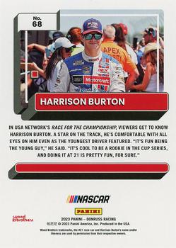 2023 Donruss #68 Harrison Burton Back