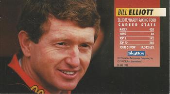 1995 Action SkyBox #NNO Bill Elliott Back