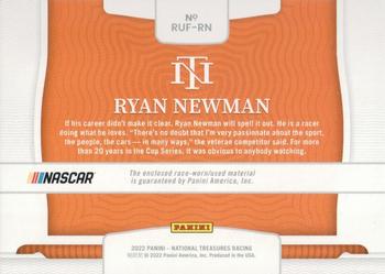 2022 Panini National Treasures - Colossal Race Used Tires #RUF-RN Ryan Newman Back