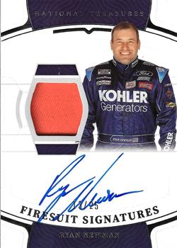 2022 Panini National Treasures - Firesuit Signatures Silver #F-RN Ryan Newman Front