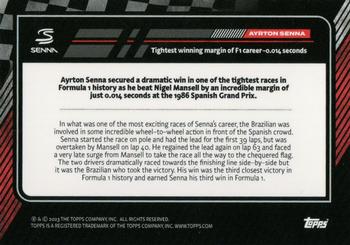 2023 Topps The Story of Senna #NNO Ayrton Senna Back