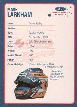 2002 Ford Racing Australia #NNO Mark Larkham Back