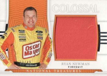 2022 Panini National Treasures - Colossal Race Used Firesuits #RUF-RN Ryan Newman Front
