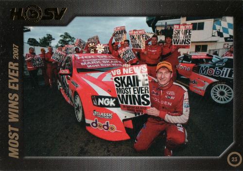 2007 HSV Anniversary Card Collection #23 Mark Skaife Front