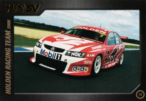 2007 HSV Anniversary Card Collection #72 Holden Racing Team 2006 Front
