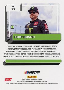 2023 Donruss - Lime Green #66 Kurt Busch Back