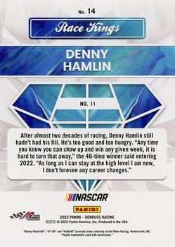 2023 Donruss - Navy Blue #14 Denny Hamlin Back