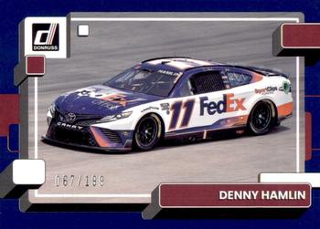 2023 Donruss - Navy Blue #124 Denny Hamlin Front