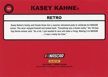 2023 Donruss - Red #183 Kasey Kahne Back