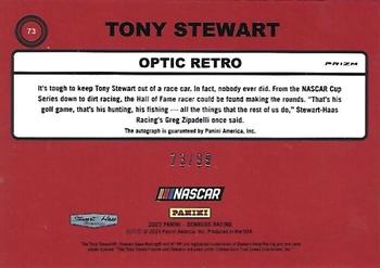 2023 Donruss - Optic Signatures Holo #73 Tony Stewart Back