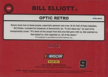 2023 Donruss - Optic Signatures Holo #100 Bill Elliott Back
