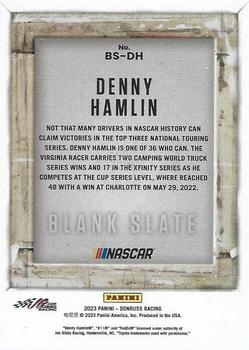 2023 Donruss - Blank Slate #BS-DH Denny Hamlin Back